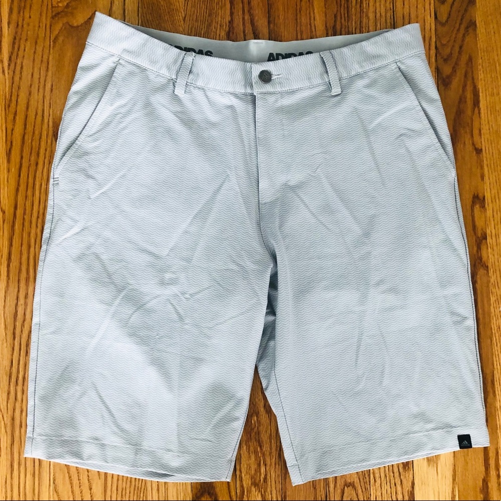 Men’s Gray Flat Front Casual Shorts